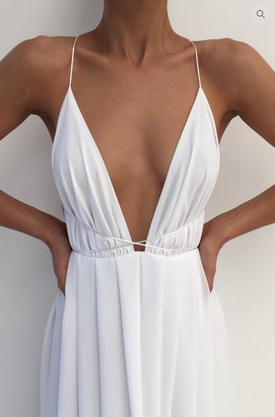 V Plunge Cross Sundress