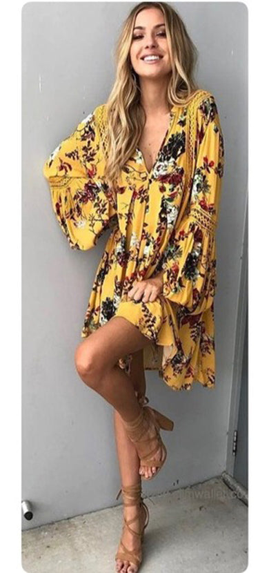 flow boho dress