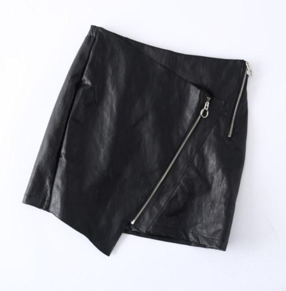 The Black Leather Skirt