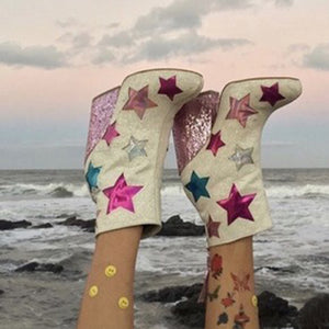 stars sparkle boots