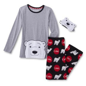 COCA COLA BEAR FLEECE 2 PC PAJAMAS