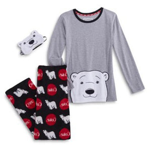 COCA COLA BEAR FLEECE 2 PC PAJAMAS