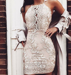 silver formal dress