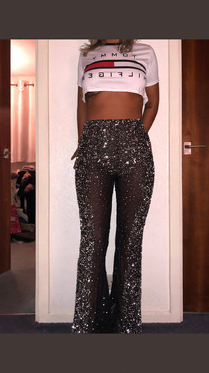 glitter trousers Pants