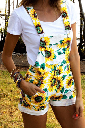 cute sunflower overalls