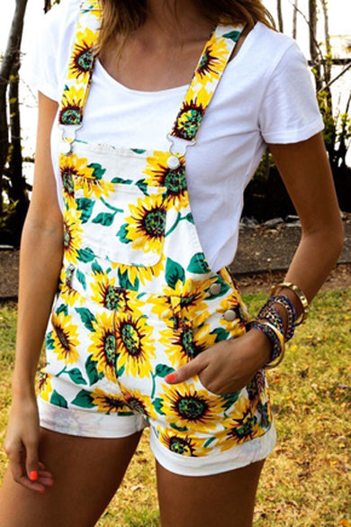 cute sunflower overalls