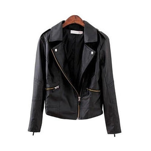 The Leather Motor Jacket Casaco Feminino