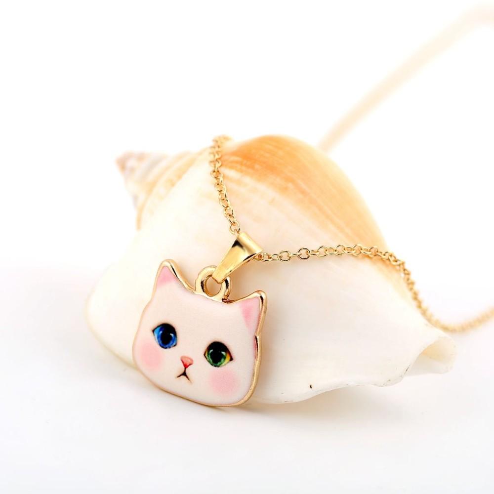 The Pitiful White Cat Head Necklaces.