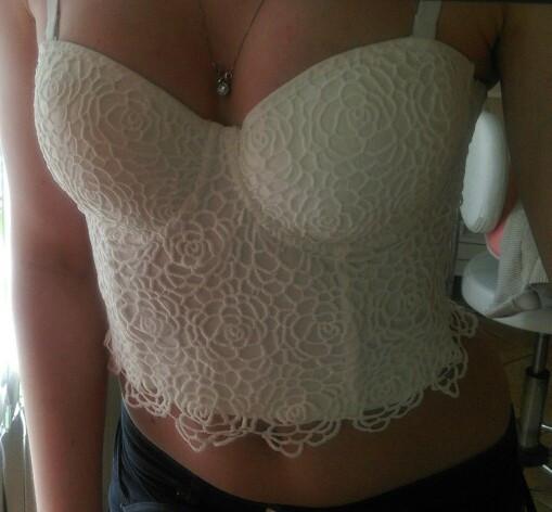 The Strapless Bustier Cropped Top