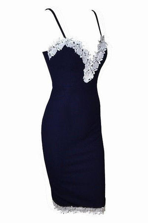 Bodycon Floral Lace Party Dress