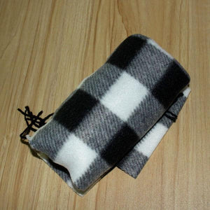 The Casual White&Black Plaids Warm Wool Scarf