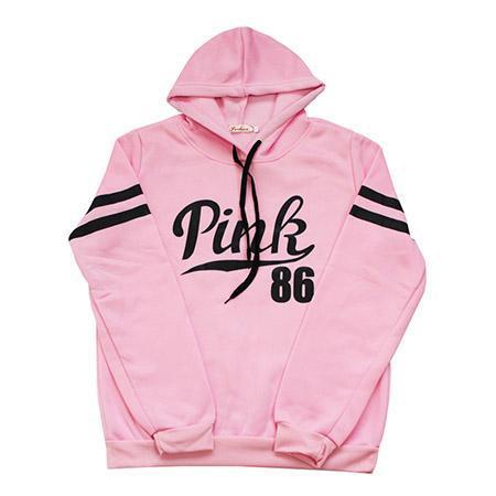 The Pink Easy Leisure Fleece Hoodies