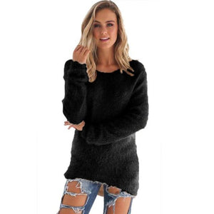 O-Neck Hedging Loose Sweater