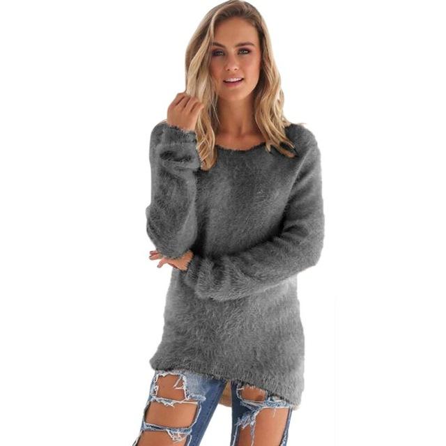 O-Neck Hedging Loose Sweater