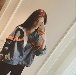 The Loose style pure denim Jacket