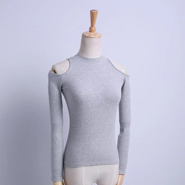 Long-sleeved Neck  Solid