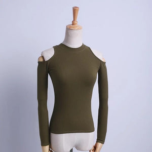 Long-sleeved Neck  Solid