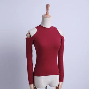 Long-sleeved Neck  Solid