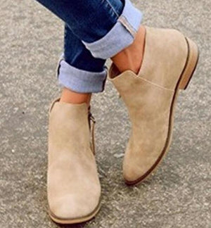 ankle motorcycle casual boots